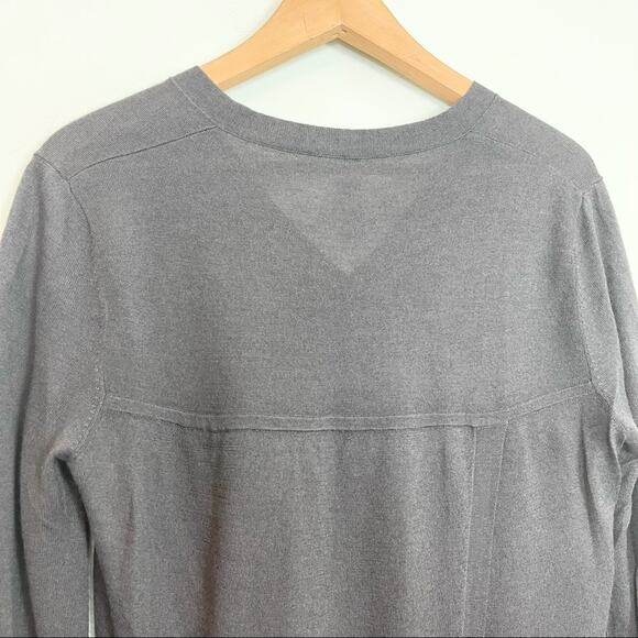 Soyer Silk and Cashmere V-neck Lightweight Sweater woman's size S - Picture 6 of 9